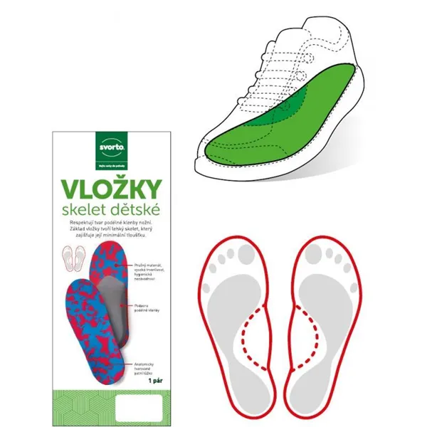 Vložky skelet dětské vel. 26