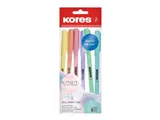 Kores K0 Pastel - jednorázová kuličková tužka - sada 6 ks