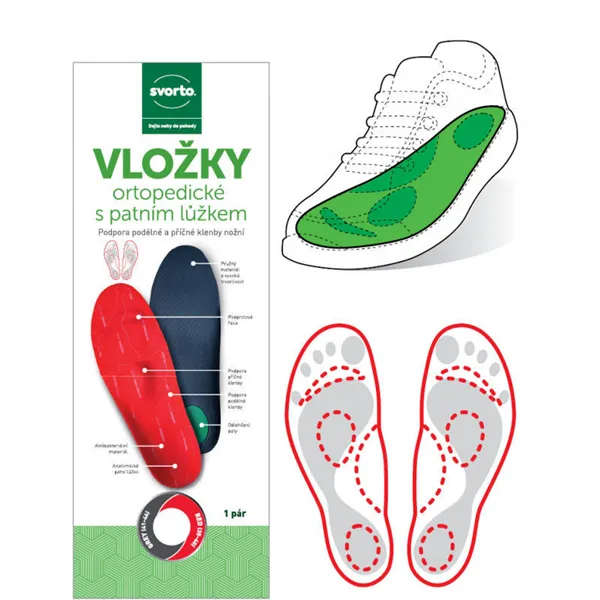 Vložky ortopedické s patním lůžkem vel. 41-42