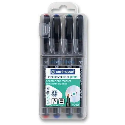 Centropen 4606 M - popisovač na CD/DVD/BD 4 barvy