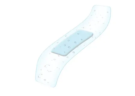Antiseptická náplast  s polštářkem, Cutiflex, průhledná, voděodolná