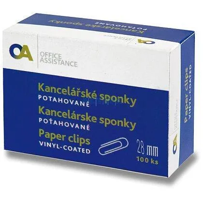 Spony kancelářské OA - kulaté 25 mm 100 ks