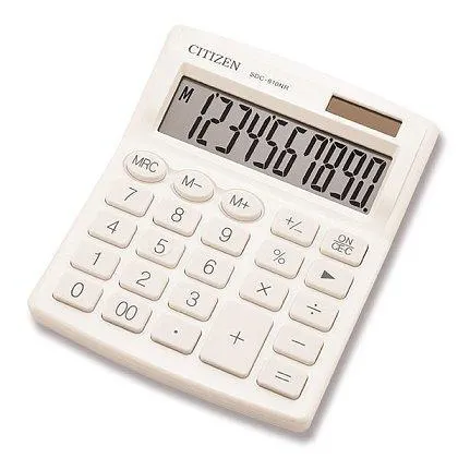 Stolní kalkulátor CITIZEN SDC-810NR bílá