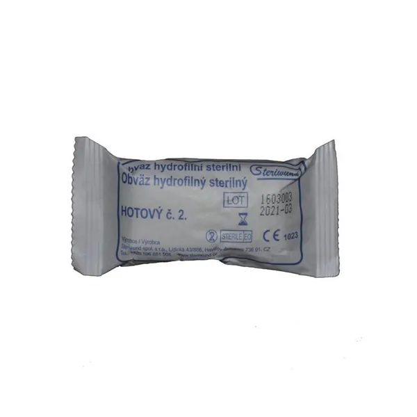 Obvaz hotový č.2  STERI-HOLD, 6 x 5 cm , polštářek 6 x 8 cm, sterilní 