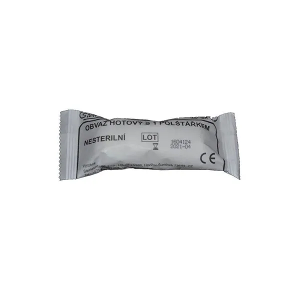 Obvaz hotový s 1 polštářkem  STERI-HOLD, 8 x 4 cm, polštářek  8 x 10 cm, nesterilní