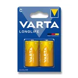 Varta Longlife - alkalické baterie - typ C, 2 ks