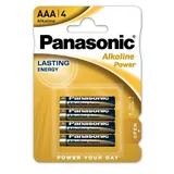 Baterie Panasonic Alkaline Power, blistr, 4 ks AAA