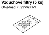 Vzduchový filtr ND C28/29 (k inh. Omron C900) 5ks