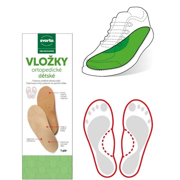 Vložky ortopedické dětské S+V vel. 26