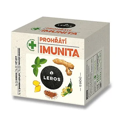 Leros Imunita - bylinný čaj - lípa & zázvor 10x1,5g