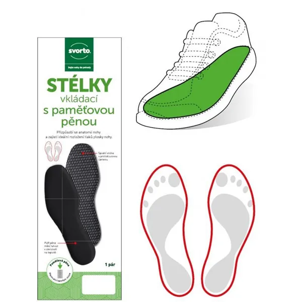 Stélky vkládací s paměťovou pěnou vel. 45