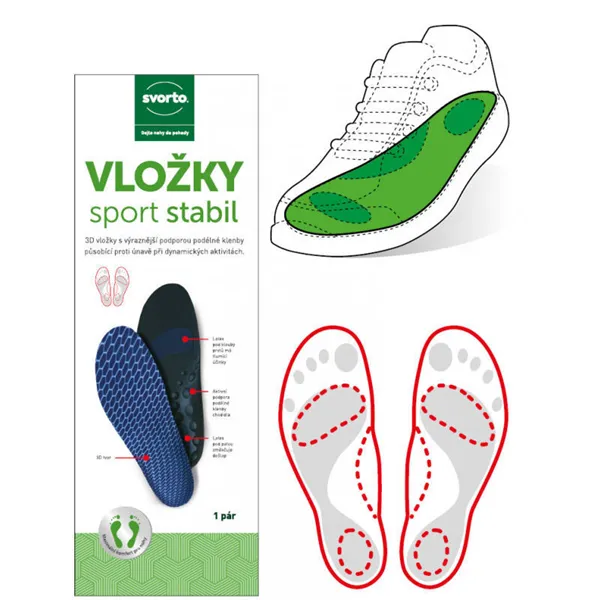 Vložky sport stabil vel. 39/41 M