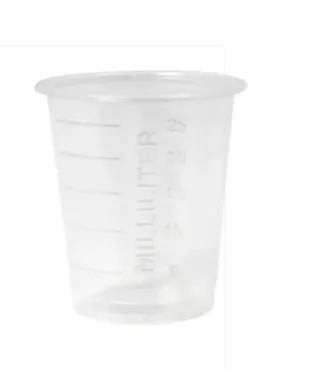 Kelímek na léky, 30ml, průhledný, 90ks