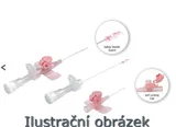 Kanyla i.v. s křídly a portem, G20, růžová, bezpečnostní, 25mm, Polysafety