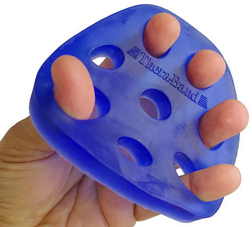 Thera-Band Hand Xtrainer - posilovač prstů a dlaně, modrý – tuhý