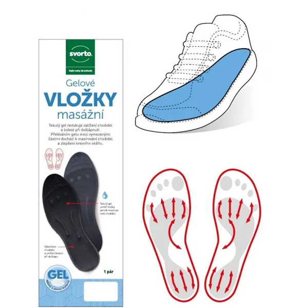 Gelové vložky masážní vel. 37/38