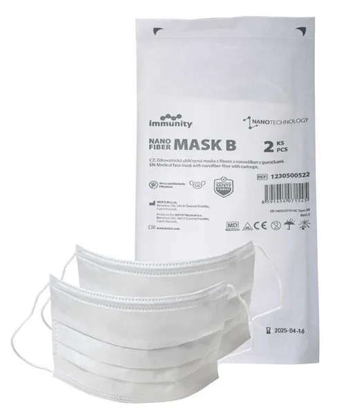 Ústenka Nano fiber s gumičkami  2 ks v balení