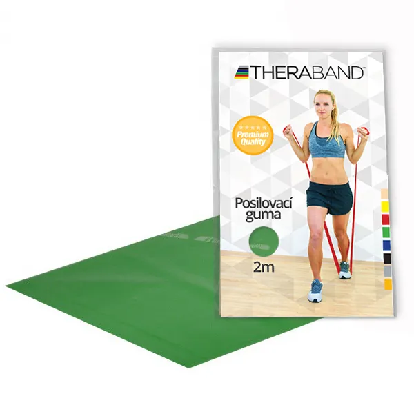 Thera-Band posilovací guma 2 m, zelená, silná
