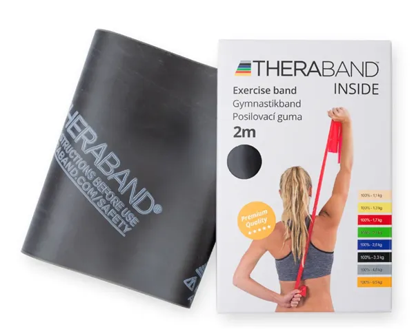 Thera-Band posilovací guma 2 m, černá, speciálně silná