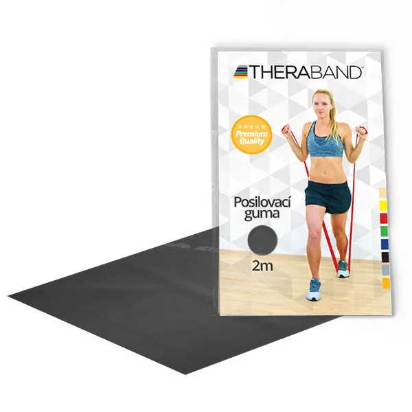 Thera-Band posilovací guma 2 m, černá, speciálně silná