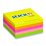 Hopax Stick'n Notes - samolepicí bloček 76 x 76 mm, 400 l neon (vícebarevný)
