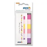Hopax Stick'n - samolepicí papírové záložky - 6 × 30 lístků, Spring