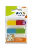 Hopax Stick'n - samolepicí proužky - 38 × 25 mm, 4 barvy × 20 ks