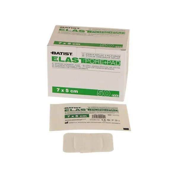 Elastpore+Pad, sterilní, 7 cm x 5 cm