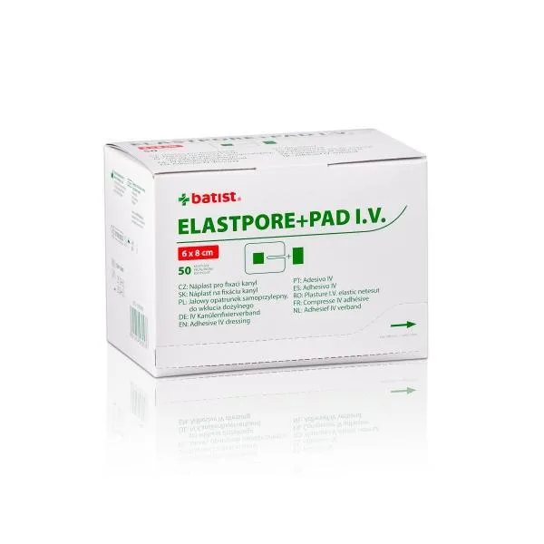 Elastpore+Pad I.V. sterilní, 6 cm x 8 cm