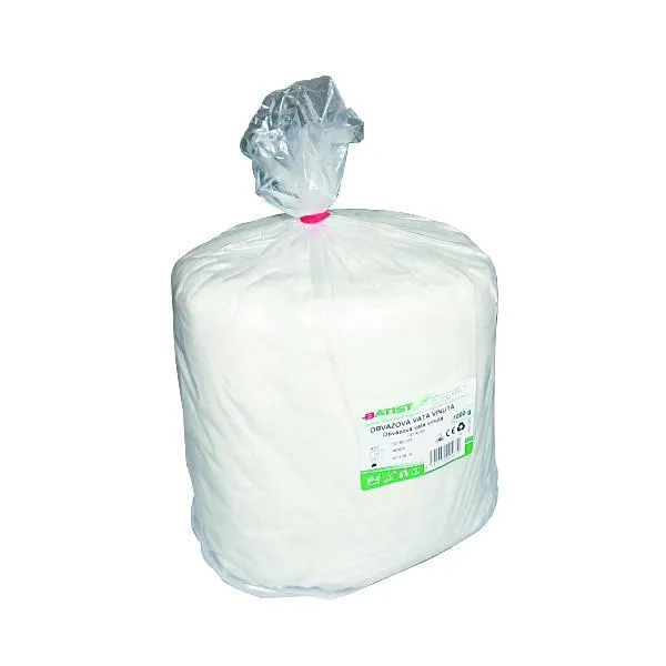 Vata obvazová, vinutá, 100 % bavlna, 1000 g