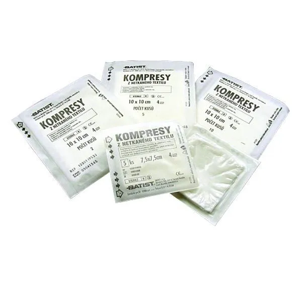 Sterilkompres NT, sterilní, 4 vrstvy, 10 x 10 cm, ( 100 x 2 ks )