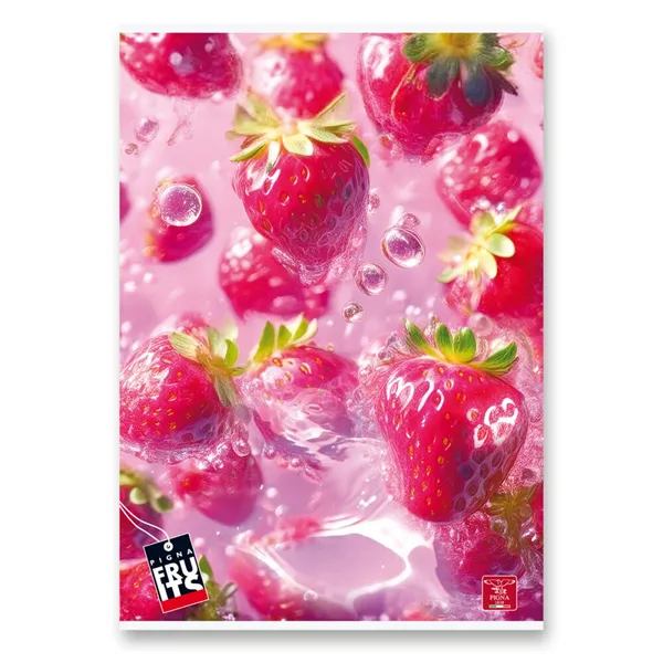 Školní sešit Pigna Fruits - A4, 42 listů, linkovaný, mix motivů