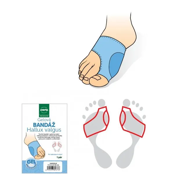 Gelová bandáž hallux valgus