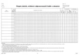 Rozpis služeb, evidence odpracovaných hodin a absence