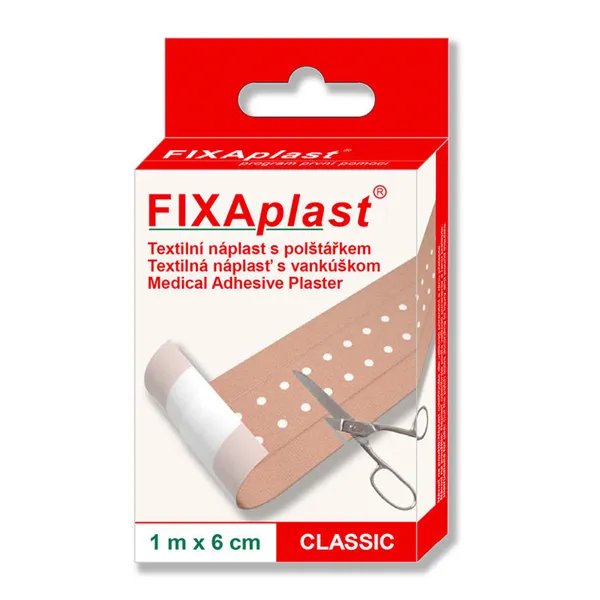 Náplast FIXAPLAST CLASSIC 1 m x 6 cm