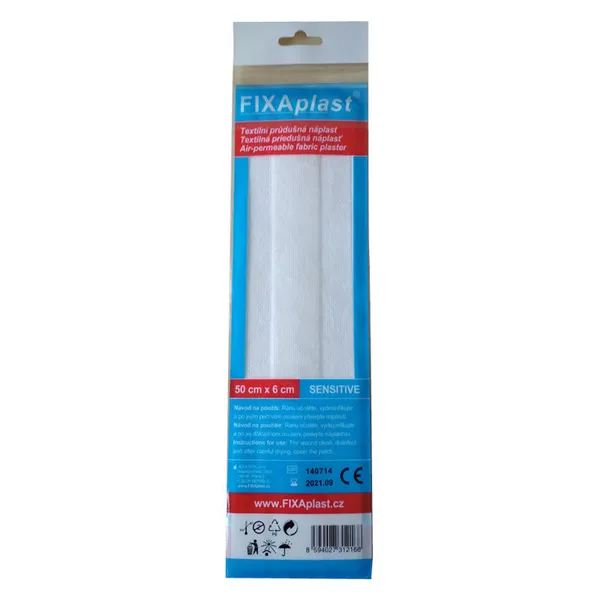 Náplast FIXAPLAST SENSITIVE 0,5 m x 6 cm 