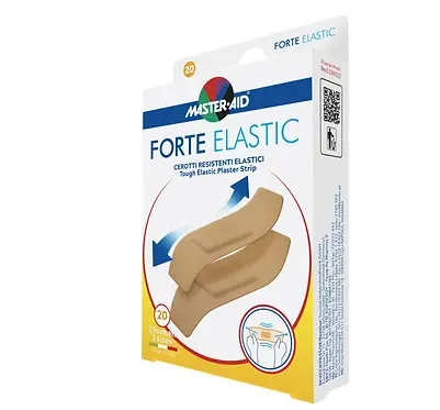 Náplast  s polštářkem, Forte Elastic, voděodolná, elastická(5 rozměrů)
