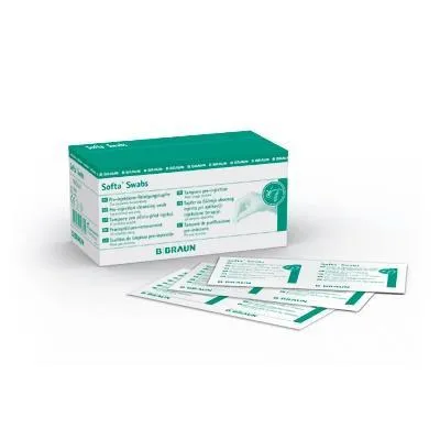 Dezinfekční čtverečky Softa Swabs, 32 x 67 mm, 100 ks