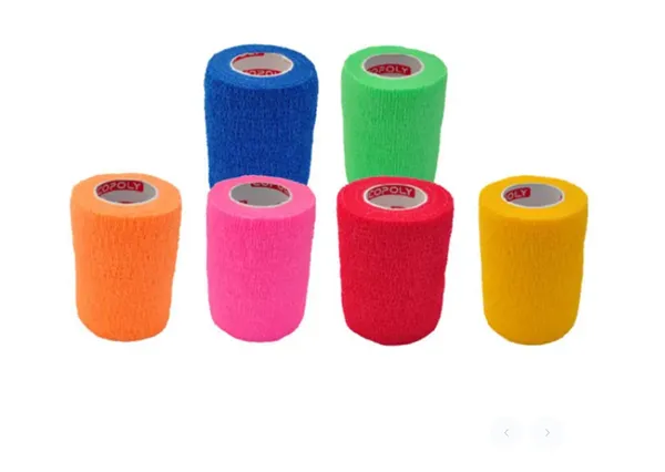 Samofixační bandáž Copoly 5 x 450 cm, Mix bright ( 12 ks)