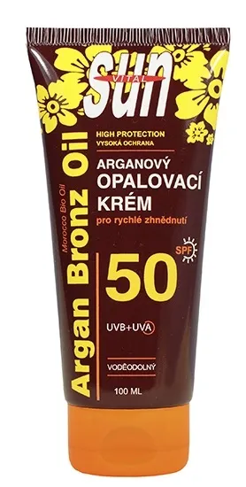 SUN Vital Arganový opalovací krém OF50 v tubě 100ml
