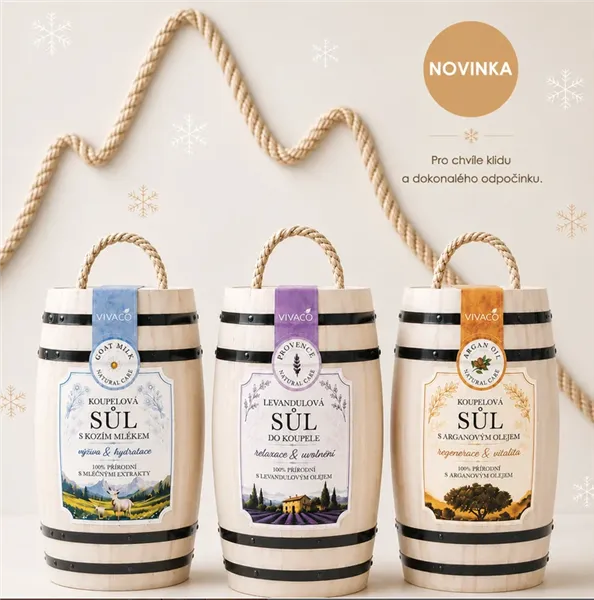 Wellness soudek - sůl do koupele s arganovým olejem 1kg