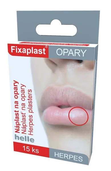 Náplast Fixaplast herpes na opary, 15 ks
