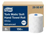 Tork Matic® jemné papírové ručníky v roli Advanced H1, 21x25 cm, dvouvrstvé