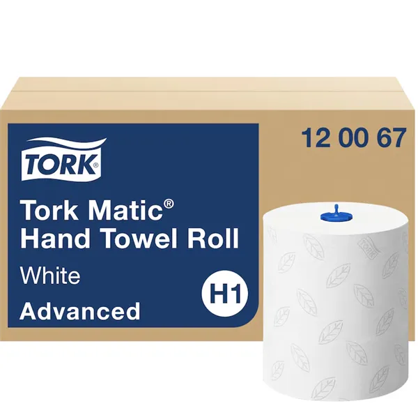 Tork Matic® jemné papírové ručníky v roli Advanced H1, 21x25 cm, dvouvrstvé