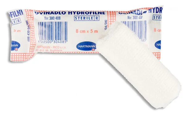 Obinadlo hydrofilní, sterilní, 8 cm x 5 m
