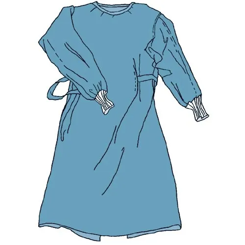 Plášť operační, sterilní, vel L, normál-22,(1 absorpční utěrka-40cmx40 cm)