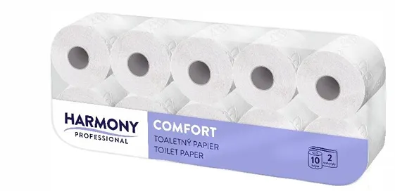 Toaletní papír Harmony Professional, 2 vrstvý recykl 