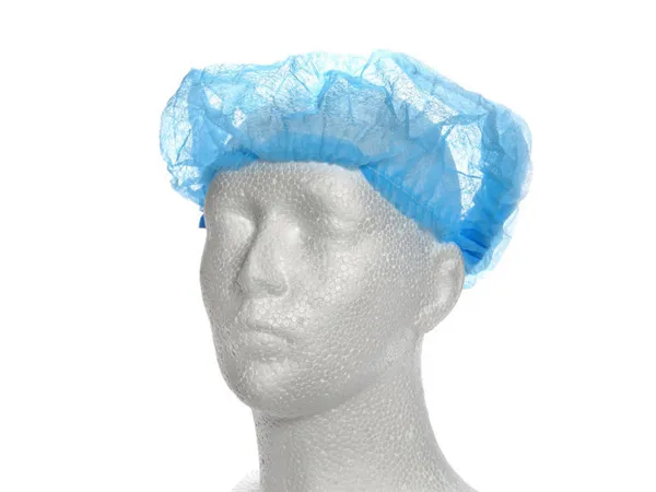 Operační čepice  skládaná jednorázová (harmonika) s gumičkou, netkaný textil