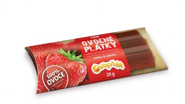 Ovocné plátky jahodové 20g