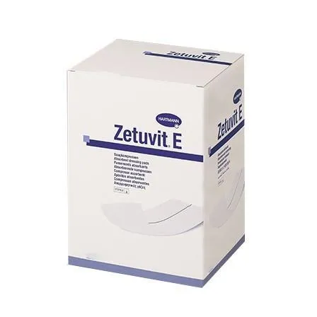 Zetuvit E  10 x 20 cm, nesterilní, savé komprese, netkaný tex., 50 ks